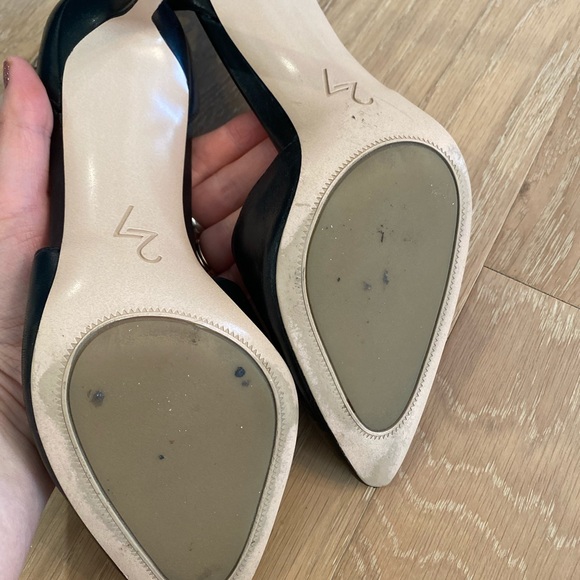 Naturalizer Black Leather Strappy Heels - Picture 4 of 4